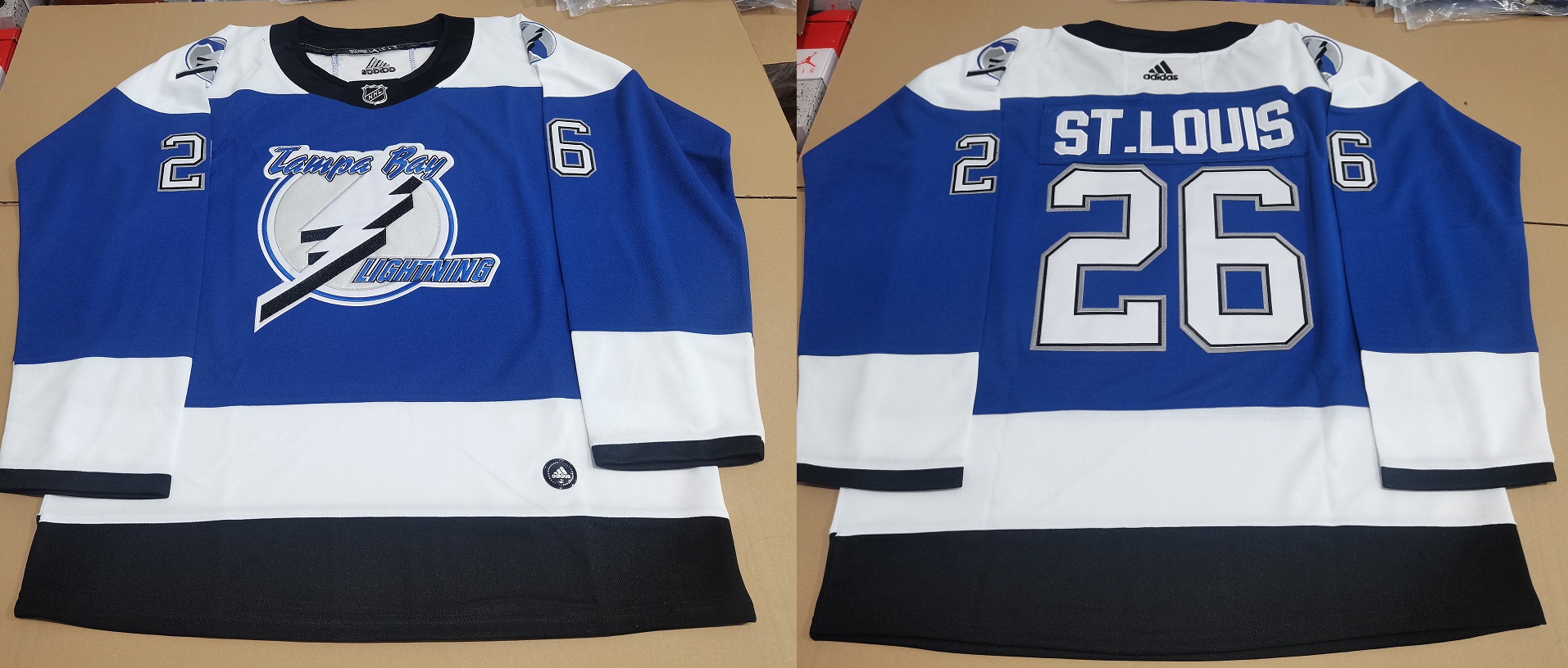 Men's Tampa Bay Lightning Martin St. Louis #26 Blue jersey